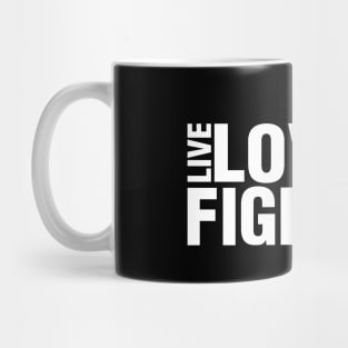 'Live. Love. Fight Cancer' Cancer Awareness Shirt Mug